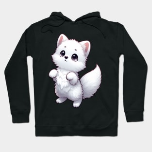 Cute Arctic Fox Ice Cold Elegance Hoodie